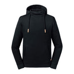 Unisex High Collar Hooded Sweat