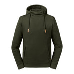 Unisex High Collar Hooded Sweat